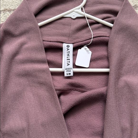 ATHLETA VOLCANIC VIOLET NIRVANA COCOON WRAP CARDIGAN S/M - Picture 6 of 6